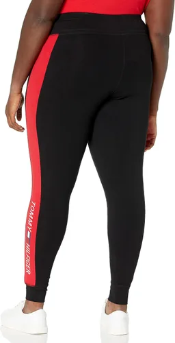 Vista 2 de Tommy Hilfiger Leggings atléticos Plus Performance - Leggings de longitud completa para mujer, ébano, Ebany, 1x