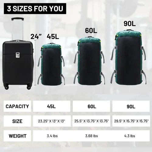 Vista 55 de MIER Mochila deportiva grande con compartimento para zapatos, resistente y resistente al agua, azul marino, 45L