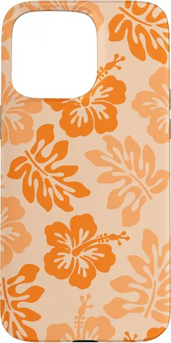 Vista 31 de Orange Hibiscus Y2K Tropical Floral Hawaiian Flowers Pattern Case for iPhone 17