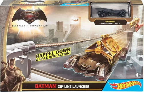 Vista 5 de Hot Wheels Batman v Superman Batman Zipline Launcher Trackset