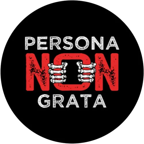Vista 3 de Persona Non Prison Grata Inmate Correctional Officer Jail PopSockets Swappable PopGrip