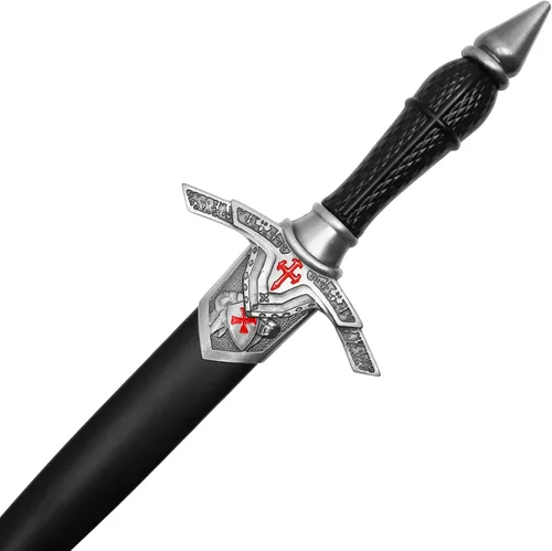 Vista 3 de Hero's Edge H-5975 15" Caballeros Templarios Cruzados Daga