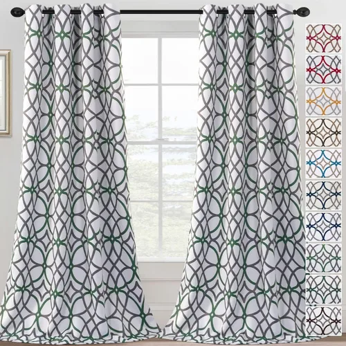 Vista 15 de H.VERSAILTEX Cortinas opacas de 63 pulgadas de largo, juego de 2 paneles de cortinas térmicas y cortinas para tratamiento de ventana, reducción
