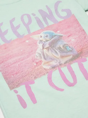 Vista 2 de STAR WARS Camiseta The Mandalorian The Child Trading Card para niña
