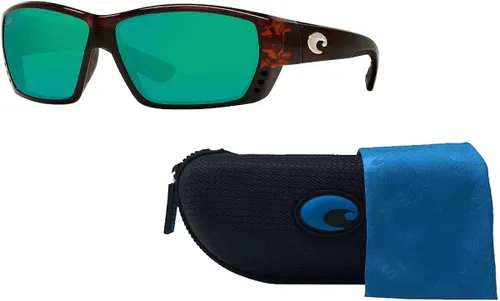 Vista 3 de Costa Tuna Alley 6S9009 - Lentes de sol rectangulares para hombre + paquete con kit de cuidado de gafas de cortesía de diseñador iWear