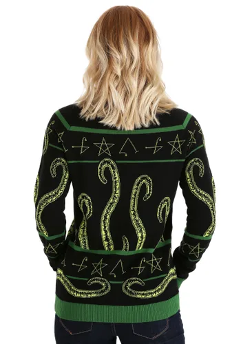 Vista 4 de Suéter de Halloween Rabia de Cthulhu para Adultos Multicolor
