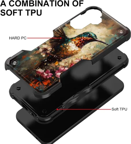 Vista 42 de Funda para Galaxy A14 5G, [Doble Capa][Protección contra Caídas de Grado Militar de 10 Pies] [Antideslizante] Funda Resistente a Prueba de Golpes