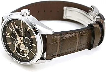 Vista 9 de ORIENT Reloj automático analógico para hombre con correa de cuero RE-AV0006Y00B, Marrón, Correa