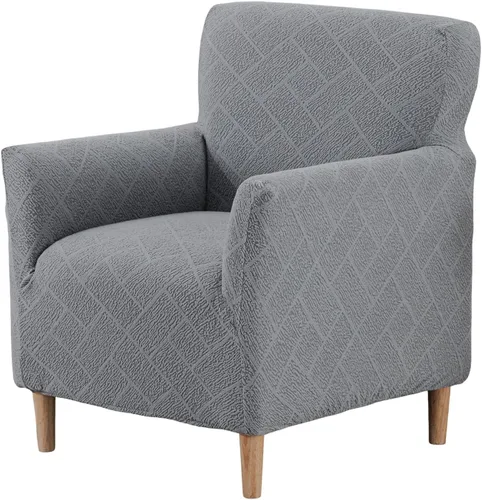 Vista 18 de HAOYONG - Funda elástica de terciopelo para silla de banquete, fundas para sillas de 1 pieza, fundas para sillones de sofá, funda suave para sillón