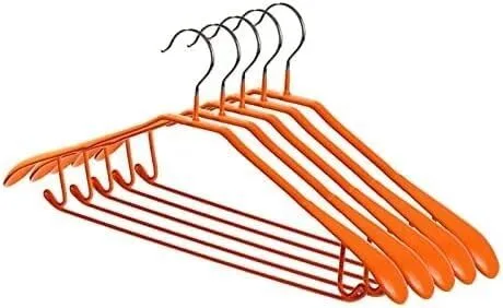 Vista 18 de Perchero organizador de ropa, perchas de ropa / perchas para abrigos, 10 perchas de metal antideslizante sin costuras para el hogar para colgar ropa
