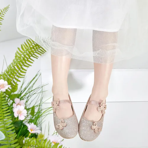 Vista 2 de Felix & Flora Zapatos de ballet para niñas pequeñas Zapatos planos Mary Jane para niñas de flores, zapatos de vestir para fiestas y bodas