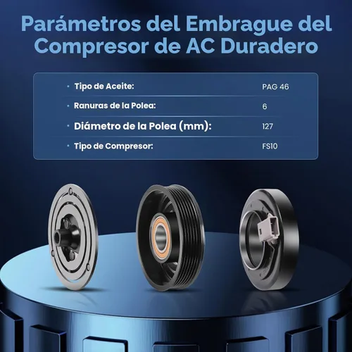 Vista 3 de ECCPP Embrague AC para Ford Bronco para F-150 para F-250 para F-350 5.8L