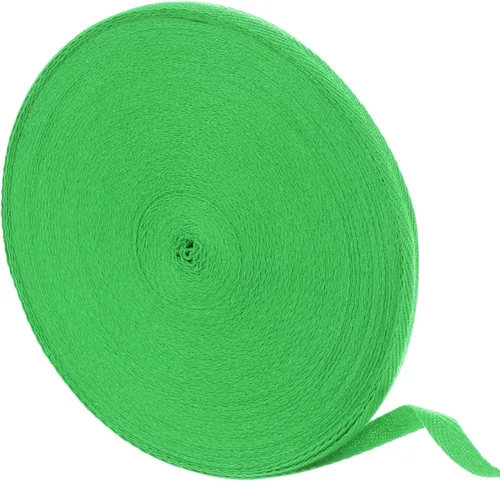 Vista 32 de uxcell Cinta de sarga de algodón de 50 yardas, cinta de espiga de 3/8 pulgadas para coser ropa, manualidades (azul)