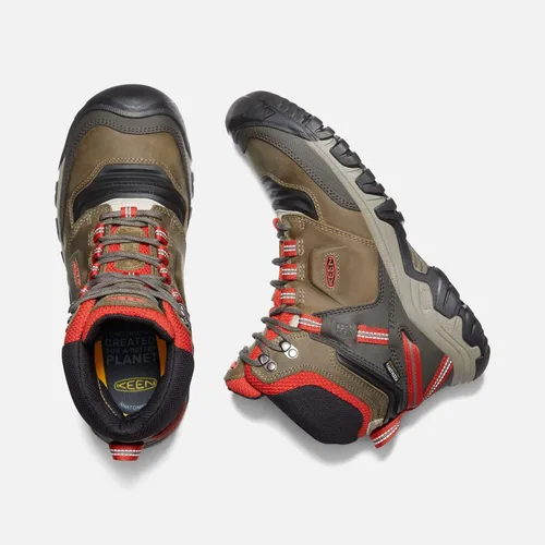 Vista 7 de KEEN Ridge Flex Mid - Botas de senderismo impermeables para hombre