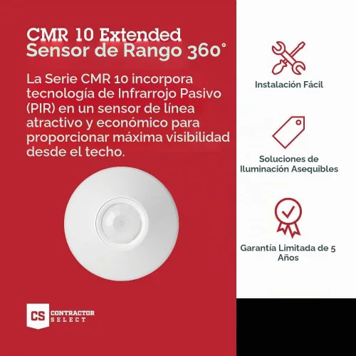 Vista 2 de SensorSwitch Sensor de Movimiento de Techo, Tecnología Dual Pasiva PDT Sensor de Ocupación Infrarrojo Pasivo PIR y Microfónico, Detección