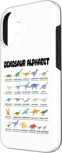 Vista 2 de iPhone 16 Alfabeto de dinosaurio - Tipos de dinosaurios - Estuche de identificación de dinosaurios