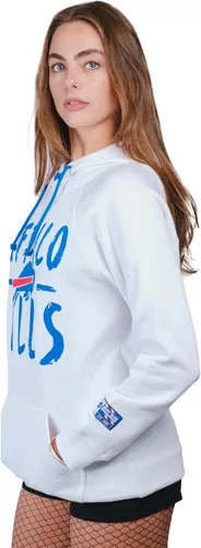 Vista 3 de Ultra Game Sudadera con capucha oficial de la NFL con cuello de lazo súper suave para mujer