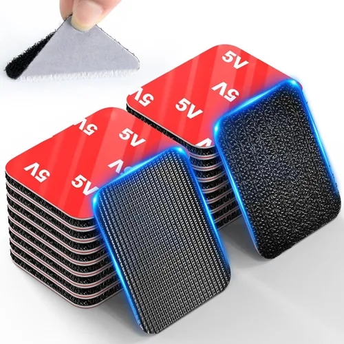Vista 8 de PHIXBEAR Tiras de Gancho y Bucle con Súper Adhesivo Resistente, Hechas de 3M, Resistentes al Calor, Impermeables, para Uso en Exteriores