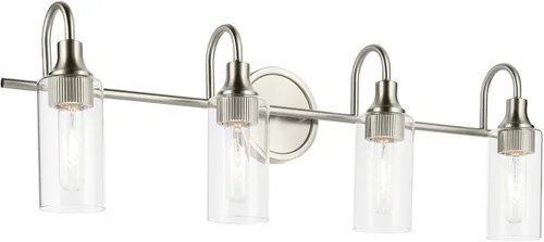 Vista 26 de Kichler Kavi - Lámpara de tocador de baño de 3 luces, bronce champán Champagne bronce