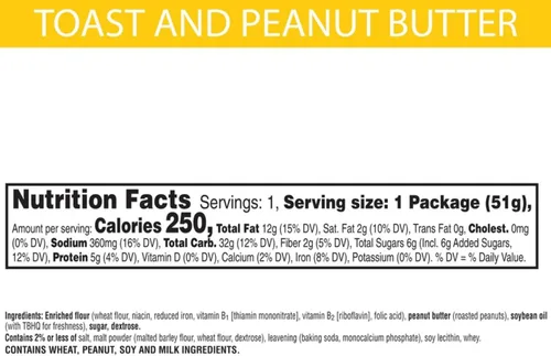 Vista 8 de Keebler Toast & Peanut Butter Sandwich Crackers Snack Pack, 1.8 onzas (paquete de 12)