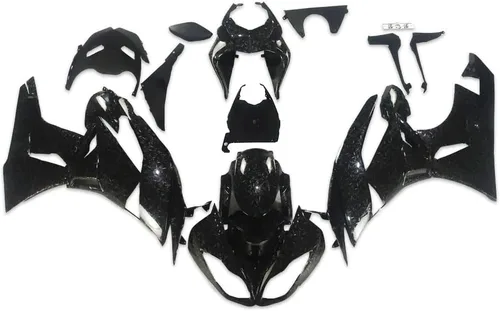 Vista 13 de US STOCK - Carenado negro brillante apto para 2009-2012 ZX6R 636 ZX-6R inyección ABS plásticos posventa carrocería 2010 2011 09 10 11 12