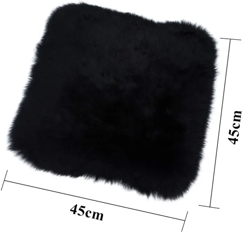Vista 3 de Calor Invernal: Funda Universal de Asiento de Piel de Oveja - Lana Natural, para Autos, Camiones, SUV y Furgonetas - Acompañante de Conducción