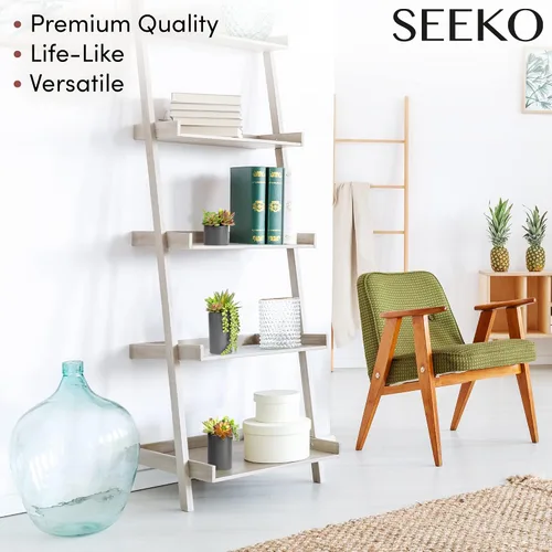 Vista 6 de SEEKO Succulents Plantas artificiales en macetas de cerámica - Plantas