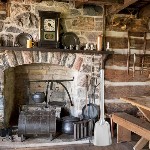 Vista 6 de Pala de cenizas para chimenea: Pala de carbón de hierro, pala de póquer, recogedor pequeño para barbacoa, cenizas de carbón, herramienta de limpieza