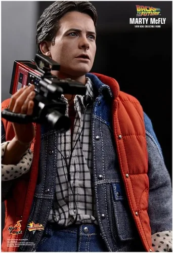 Vista 3 de Hot Toys Figura de acción de Back to the Future Marty McFly Movie Masterpieces a escala 1:6
