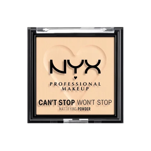 Vista 21 de NYX Professional Makeup Can't Stop Won't Stop - Polvo compacto matificante (claro)