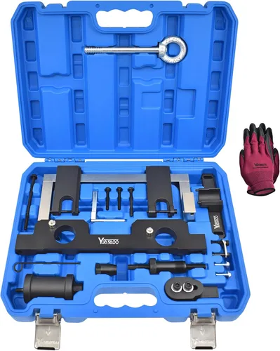Vista 8 de Engine Vanos Kit de herramientas de sincronización de bloqueo de alineación del árbol de levas Compatible con BMW N20 N26, con funda de transporte