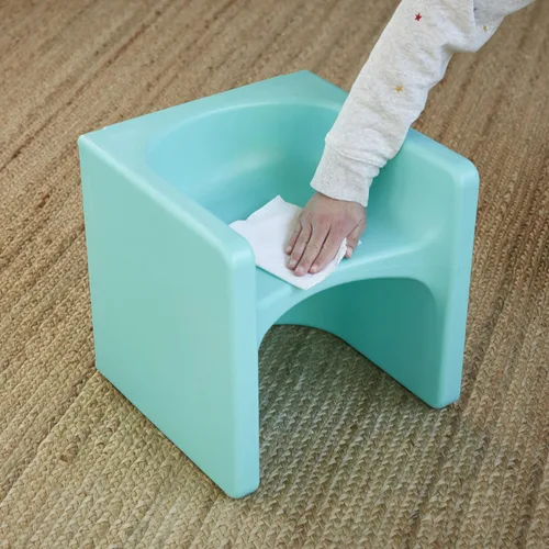 Vista 10 de ECR4Kids Tri-Me Silla de cubo 3 en 1, muebles para niños, Aqua