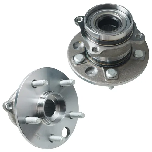 Vista 80 de Detroit Axle - Par de cojinetes de rueda delantera/trasera para Ford Edge 11-14, 09-19 Flex, 13-19 Police Interceptor Sedan, 14-18 Police Sedan