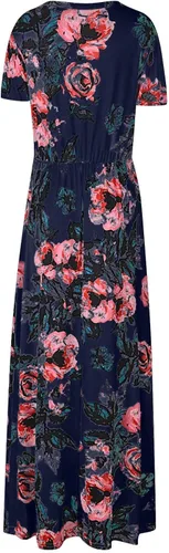 Vista 2 de Vestidos de primavera para mujer, vestidos de verano con cuello redondo y estampado floral