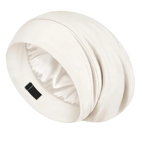 Vista 16 de LULUSILK Gorro de Dormir con Forro de Seda de Morera, Se Acabó el Cabello Encrespado y Enredado, Envoltorio de Cabello de Seda que se Mantiene