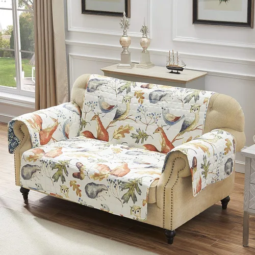 Vista 14 de Greenland Home Willow Funda reversible protectora - Protector de muebles - Silla con brazos - Festivo