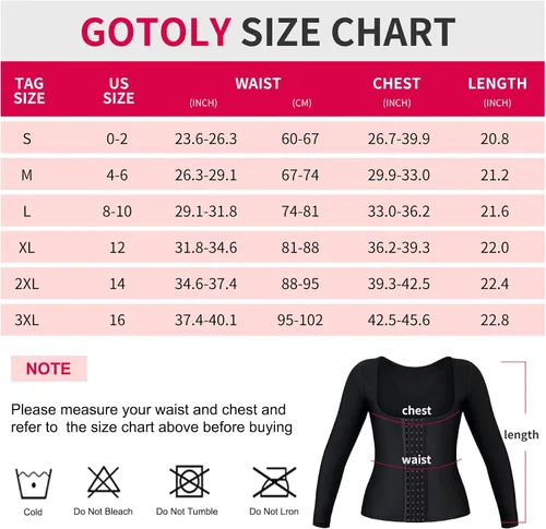 Vista 6 de Gotoly Corsé de entrenamiento de cintura para mujer, faja moldeadora superior del brazo, moldeadora quirúrgica más delgada
