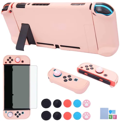 Vista 14 de COMCOOL Dockable Case for Nintendo Switch 3 in 1 Protective Cover Case for Nintendo Switch and Joy-Con Controller with Screen Protector and Thumb