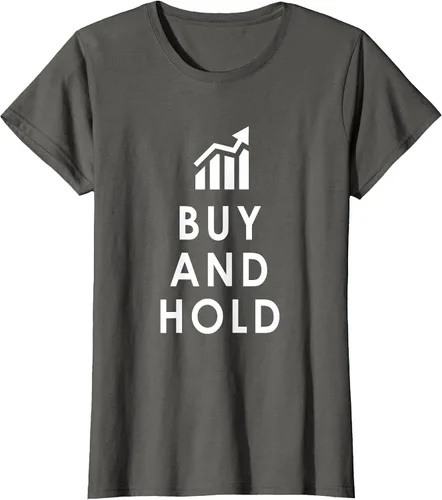 Vista 28 de Stocks Investing Buy and Hold Investor T-Shirt Asphalt Grey