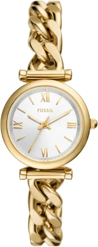 Vista 18 de Fossil Carlie - Reloj de cuarzo de acero inoxidable de tres manecillas para mujer