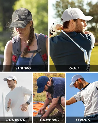 Vista 7 de GADIEMKENSD Unstructured Baseball Cap Adjustable, Running Hat for Men Women, Cotton Dad Hat Plain for Outdoors Activities