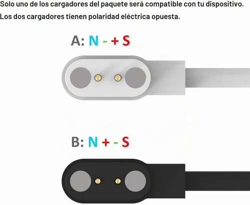 Vista 2 de FitTurn Cable de carga USB de repuesto para cargador de cable de carga para ID208 Plus/ID207 - WMK/aeac/Quican/para Uwatch 2 2S 3 3S 5/Urun S/UFit