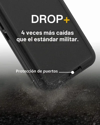 Vista 4 de AICase Funda para Galaxy A53 5G, resistente protección contra caídas, cuerpo completo, resistente a los golpes, a prueba de polvo, militar Negro