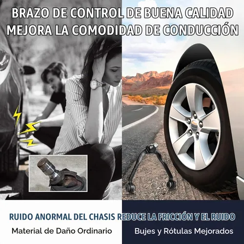 Vista 5 de Kit de suspensión con junta esférica para brazos de control superiores delanteros 4WD, compatible con Chevy Avalanche Silverado Suburban, compatible