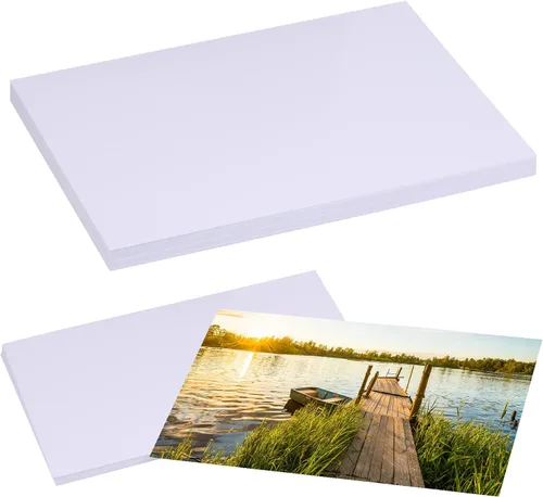 Vista 8 de LUNARM 50 hojas de papel fotográfico, papel fotográfico brillante de 4"x6" para impresora de tinta de color, papel fotográfico de 180 g/m²