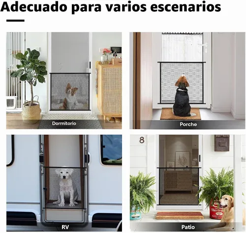 Vista 4 de Protector de puerta de pantalla de rejilla de acero para mascotas de Guardian para perros, gatos y mascotas, protector contra arañazos de reemplazo