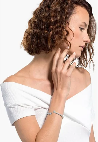 Vista 5 de Swarovski Colección de pulseras con corazón de alma, acabado rodio, cristales transparentes