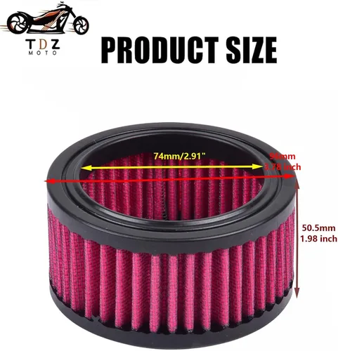 Vista 3 de TDZ 2004-2020 Limpiador de aire de admisión Moto Kit de sistema de reemplazo de filtro de aire para Harey Sportster XL883 XL1200 X48 (Paquete de 1)