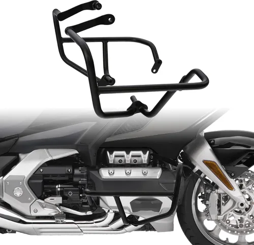 Vista 2 de TCT-MOTORPARTS Protectores de motor negros para carreteras para Honda Goldwing GL1800 F6C F6B Bagger 2018-2025