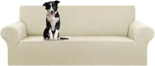 Vista 34 de KEKUOU Funda elástica para sofá biplaza, funda de sofá para sofá de 2 cojines (55-78 pulgadas), protector de muebles con parte inferior elástica